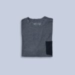 Men's Casual Grey Pocket T-Shirt - Image 2