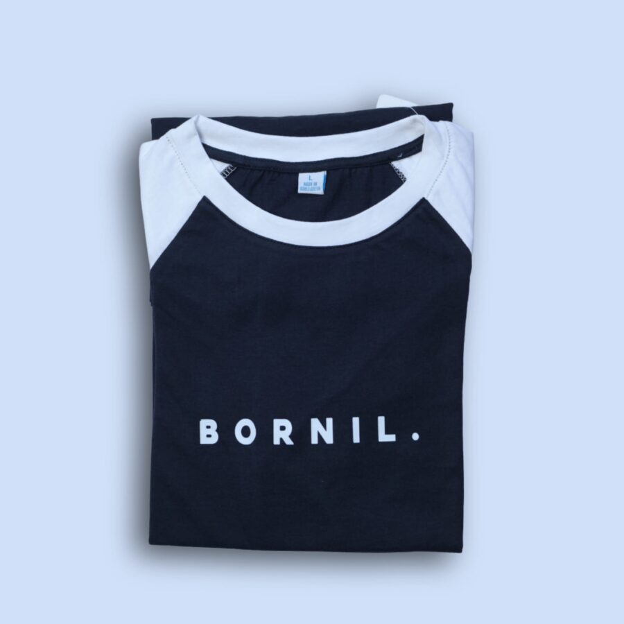 Men's Navy & White Raglan T-Shirt